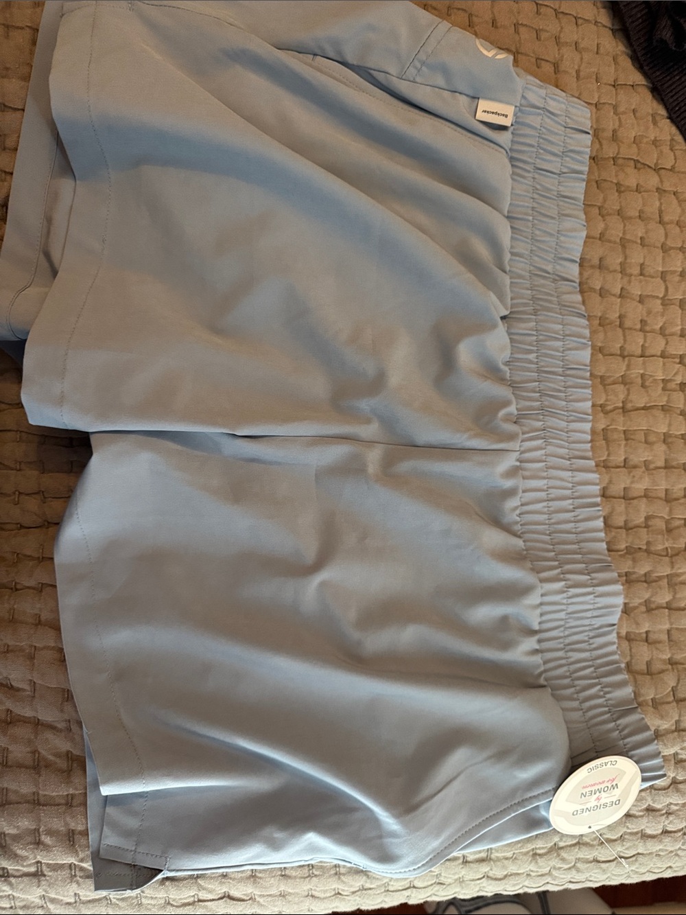 Magellan Outdoors Light Blue Women’s Athletic Pull-On Shorts